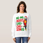 FUNNY CHRISTMAS PARROT SWEATSHIRT (Vorne ganz)