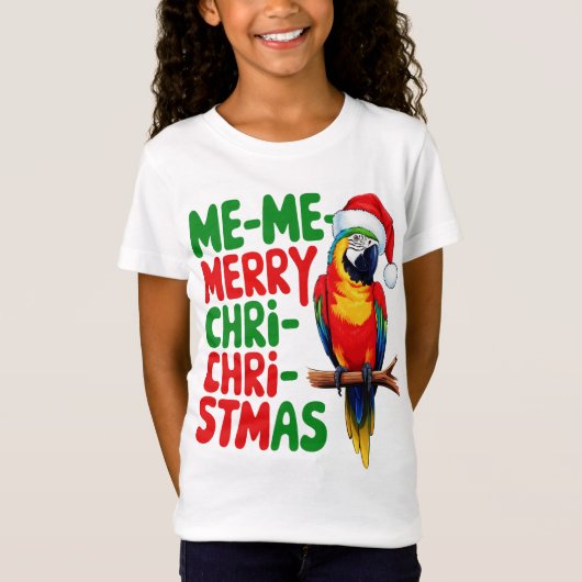 FUNNY CHRISTMAS PARROT T-Shirt (Vorderseite)