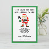 Funny Christmas Party Einladung (Stehend Vorderseite)