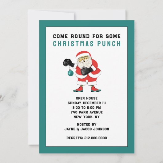 Funny Christmas Party Einladung (Vorderseite)