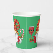 Funny Christmas Party Gnome Paper Cups Pappbecher (Rechts)