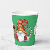 Funny Christmas Party Gnome Paper Cups Pappbecher (Vorderseite)