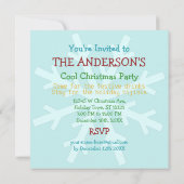 Funny Christmas Party Retro Rum Erwachsenenurlaub Einladung (Rückseite)