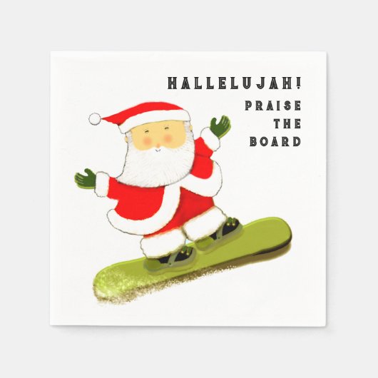 Funny Christmas Party Serviette (Vorderseite)