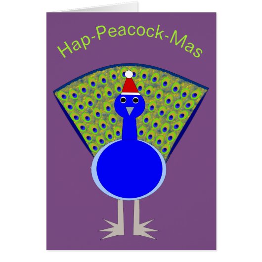 Funny Christmas Peacock (Vorne)