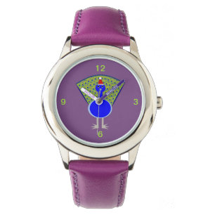 Funny Christmas Peacock Armbanduhr
