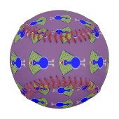 Funny Christmas Peacock Baseball (Rückseite)