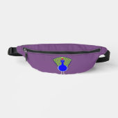 Funny Christmas Peacock Bauchtasche (Vorderseite)