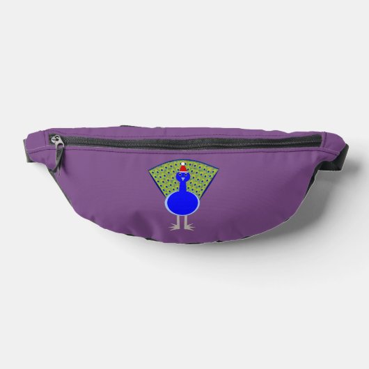 Funny Christmas Peacock Bauchtasche (Ablage )