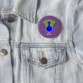 Funny Christmas Peacock Button (Beispiel)