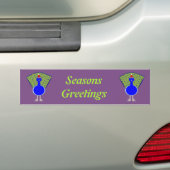 Funny Christmas Peacock Custom Autoaufkleber (Auf Auto)
