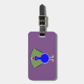 Funny Christmas Peacock Custom Gepäckanhänger (Vorderseite vertikal)