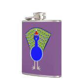 Funny Christmas Peacock Flachmann (Links)