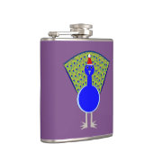 Funny Christmas Peacock Flachmann (Rechts)