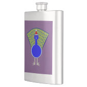 Funny Christmas Peacock Flachmann (Links)