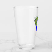 Funny Christmas Peacock Glas (Rechts)