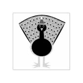 Funny Christmas Peacock Gummistempel (Prägung)