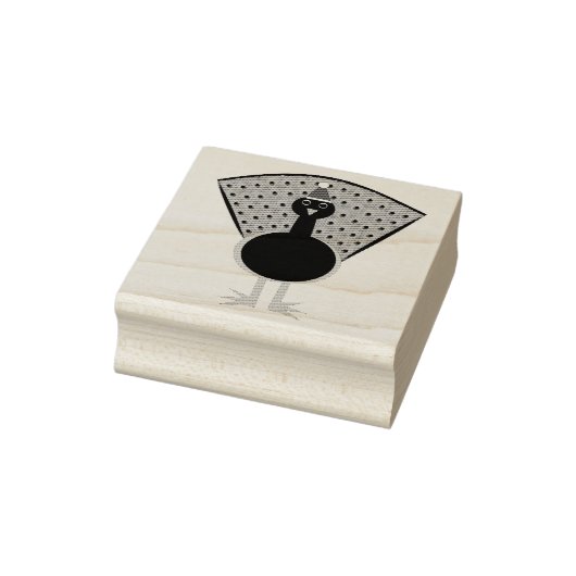 Funny Christmas Peacock Gummistempel (Stempel)