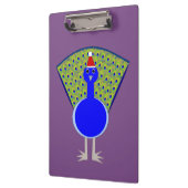 Funny Christmas Peacock Klemmbrett (Links)