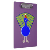 Funny Christmas Peacock Klemmbrett (Rechts)