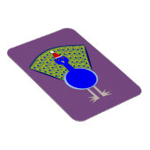 Funny Christmas Peacock Magnet (Rechte Seite)