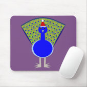 Funny Christmas Peacock Mousepad (Mit Mouse)