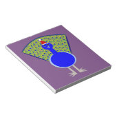 Funny Christmas Peacock Notizblock (angewinkelt)
