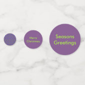 Funny Christmas Peacock Personalisiert Konfetti (Vorderseiten)