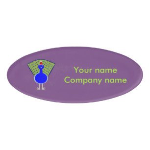 Funny Christmas Peacock Personalisiert Namenschild