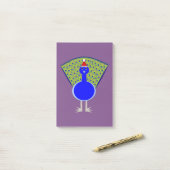 Funny Christmas Peacock Post-it Klebezettel (Auf Schreibtisch)