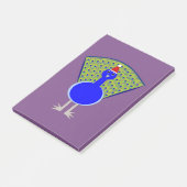 Funny Christmas Peacock Post-it Klebezettel (angewinkelt)