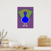 Funny Christmas Peacock Poster (Küche)