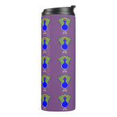 Funny Christmas Peacock Thermosbecher (Nach links gedreht)