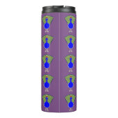 Funny Christmas Peacock Thermosbecher (Rückseite)