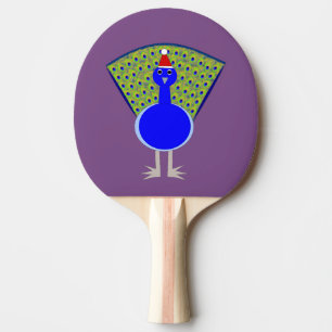 Funny Christmas Peacock Tischtennis Schläger