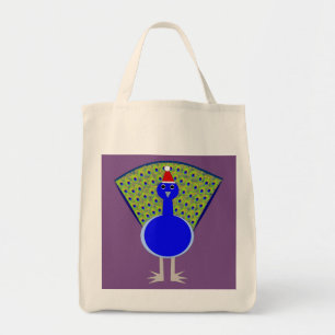 Funny Christmas Peacock Tragetasche