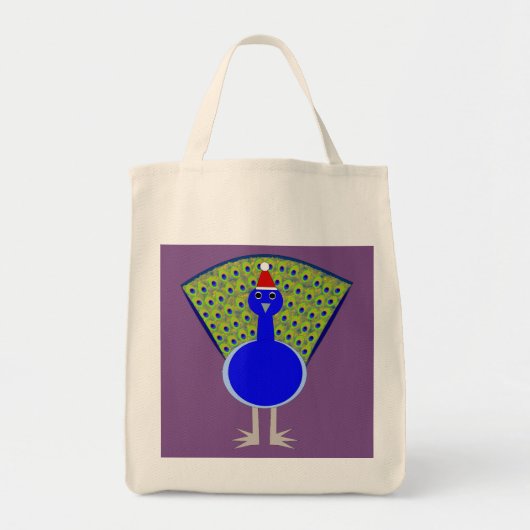 Funny Christmas Peacock Tragetasche (Vorne)