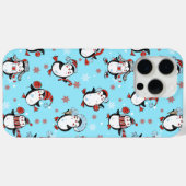 Funny Christmas Penguin Case-Mate iPhone Hülle (Rückseite (Horizontal))