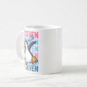 Funny Christmas Penguin Dabbing Xmas Dab Six Seven Kaffeetasse (Vorderseite Links)