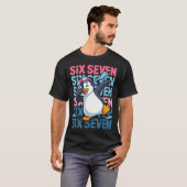Funny Christmas Penguin Dabbing Xmas Dab Six Seven T-Shirt (Vorne ganz)
