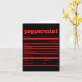 Funny Christmas Peppermint Nutrition Karte (Gelbe Blume)