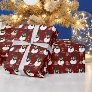 Funny Christmas Personalisiertes Foto Gesicht Span Geschenkpapier