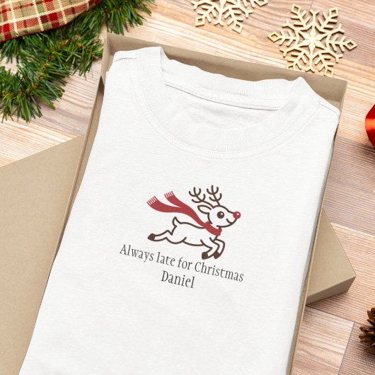 Funny Christmas Personalized Family Tri-Blend Shirt