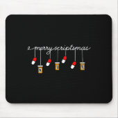 Funny Christmas Pharmacy Phrase Merry Scriptsmas C Mousepad (Vorne)