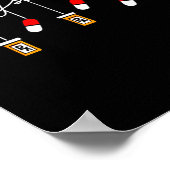 Funny Christmas Pharmacy Phrase Merry Scriptsmas C Poster (Ecke)