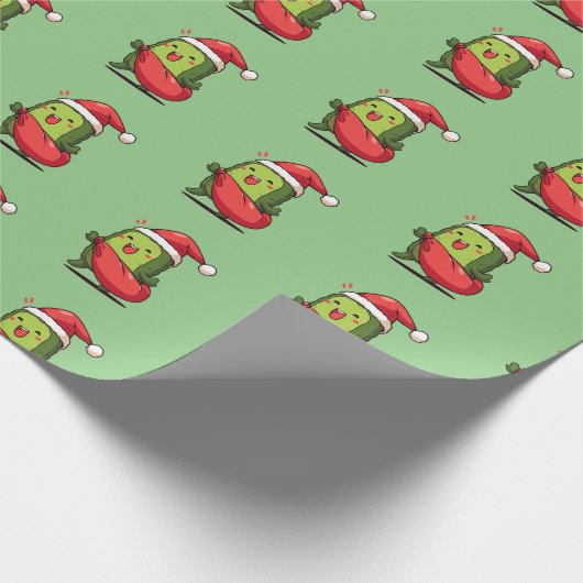 Funny Christmas Pickle Geschenkpapier (Ecke)