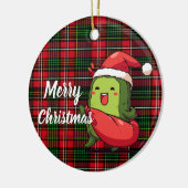 Funny Christmas Pickle Keramik Ornament (Links)