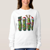 Funny Christmas Pickle Sweatshirt (Vorderseite)