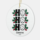 Funny Christmas Pickleball Ho Ho Ho Ho, Custom Fot Keramik Ornament (Links)