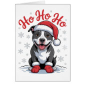 Funny Christmas Pit Bull Santa Pittbull Dog Pittie (Vorne)